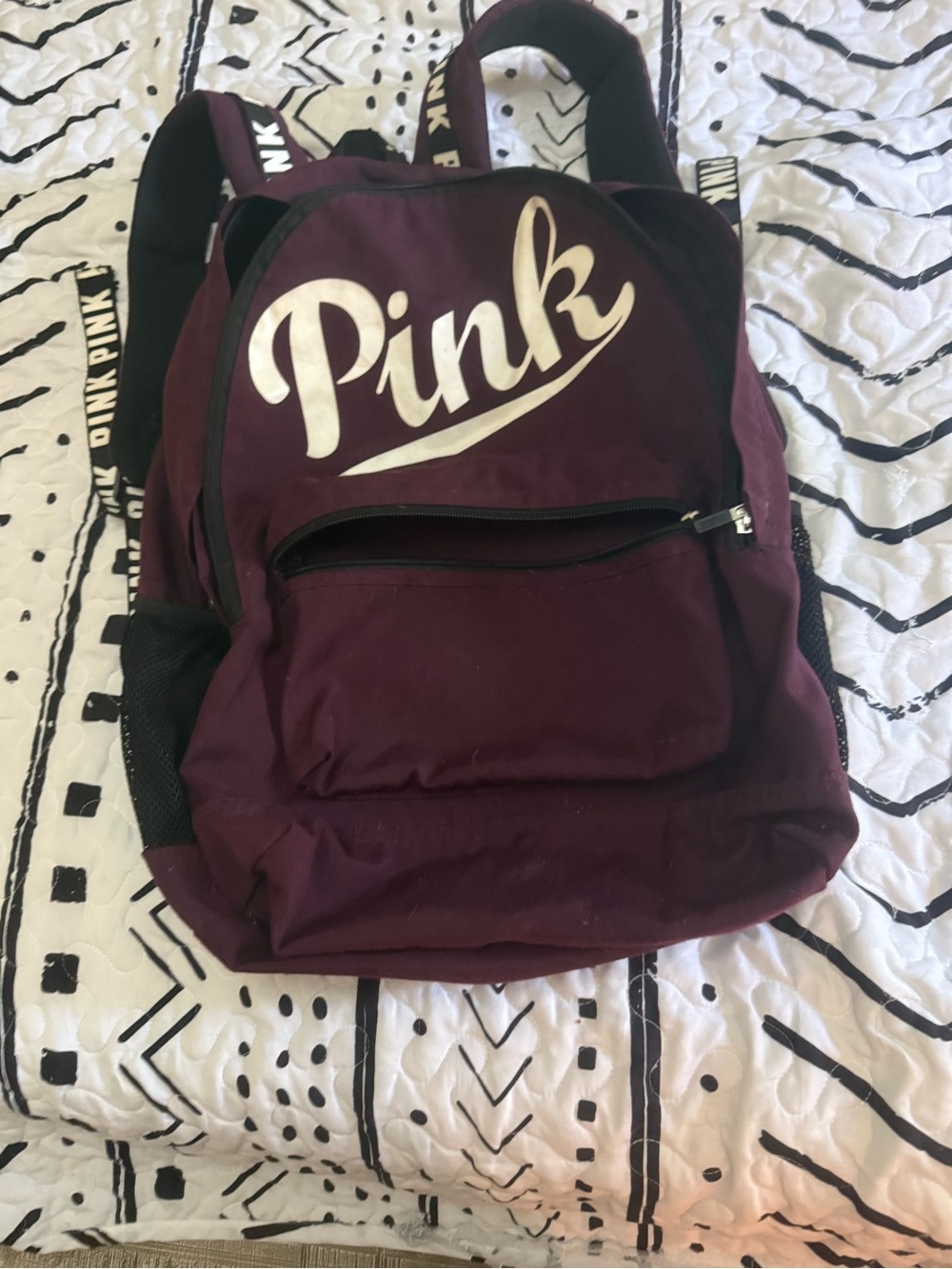 PINK Victoria's Secret Women’s Maroon Backpack - Everyday Carry
